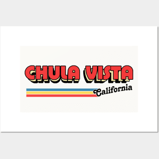Chula Vista, CA \/\/\/\ Retro Typography Design Posters and Art
